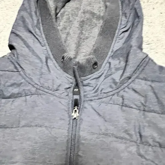 Robert Barakett Jacket Mens XL Navy Cowandame Mixed Media Quilted